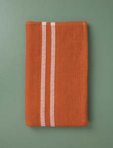 Block Rib Bath Towel // Russet