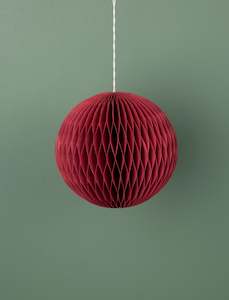 Paper Bauble Decoration // Plum