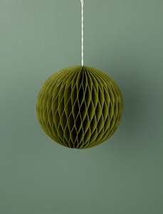 Paper Bauble Decoration // Olive