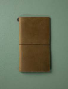 Department store: Leather Notebook // Olive