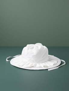 Department store: Ruffle Brim Hat // Soft White