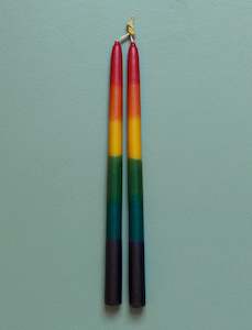 Department store: Rainbow Taper Candles // Joined Wick