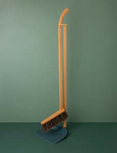 Long Handled Dustpan & Brush Set // Petrol Blue