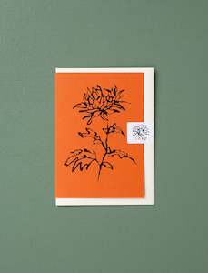 Chrysanthemum Greeting Card