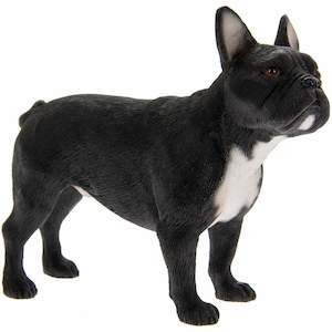 French Bulldog Black Dog Figurine Collectible - The Leonardo Collection