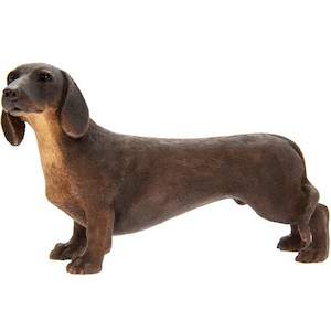 Dachshund Brown Dog Figurine Collectible - The Leonardo Collection