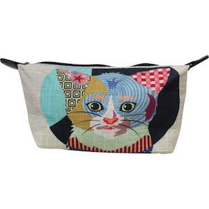 Makeup Bag - Abstract Cat