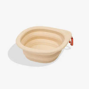 Pet: Zee.Dog Go Travel Dog Bowl - Biscotti