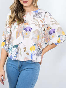 Enchanted Forest Top- White