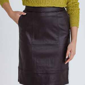 FAUX Leather Skirt 8