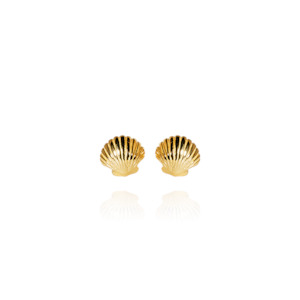 PRE-ORDER: Mini Scallop Studs (Iconic) - Gold