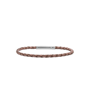 Pink Leather Journey Bracelet - 15cm