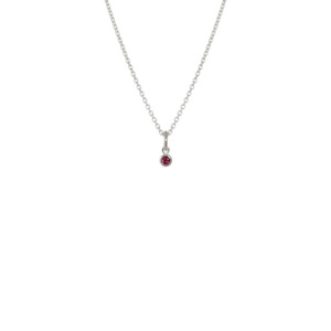 July Necklace (Rhodolite)