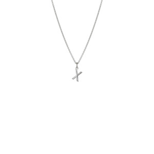 Jewellery: Mini Letter 'X' Necklace