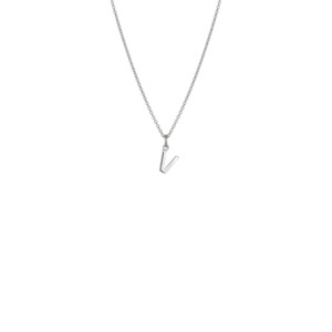 Jewellery: Mini Letter 'V' Necklace