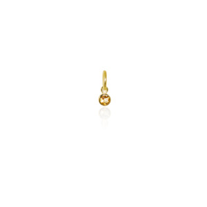 November Pendant Charm (Citrine) - Gold