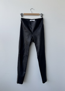 Second hand clothing: Dior Leather Trousers - Black