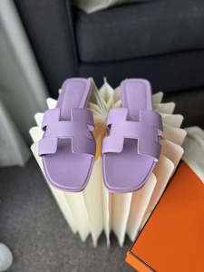 Hermes Oran Sandals Violet Amethyst - size 39