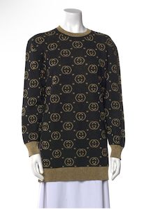 Gucci Jacquard Logo Knit Sweater