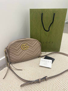 Gucci Marmont Matelasse Small Dusty Pink