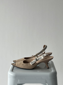 Second hand clothing: Dior Sling Backs - Nude Fabric