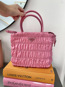 Second hand clothing: Prada Pink Nylon Tote