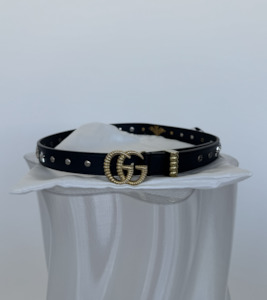 Gucci Leather Belt with Torchon Double G Buckle