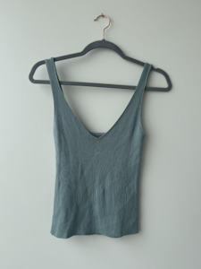 Second hand clothing: Dadelszen Blue Tank Top