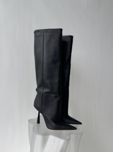 GIA BORGHINI x RHW Rosie Leather Knee Boot. - FULL SET