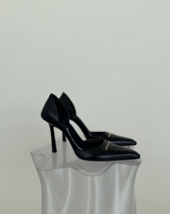 Alexander Wang Black Leather Viola D'orsay pumps