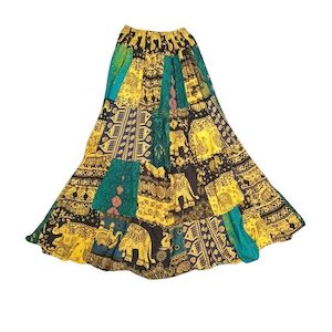 Patchwork Cotton Skirt