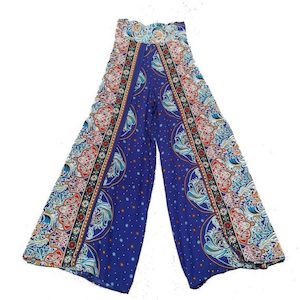 Wrap Feature Pants – Blue White