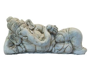 Stone – Ganesha Laying White