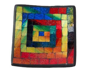 Mosaic Plate Small – Rainbow