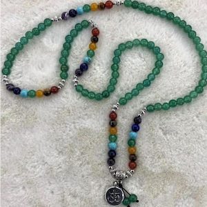 Chakra Mala 108 Beads – Aventurine