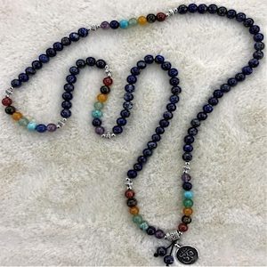 Chakra Mala 108 Beads – Lapis Lazuli