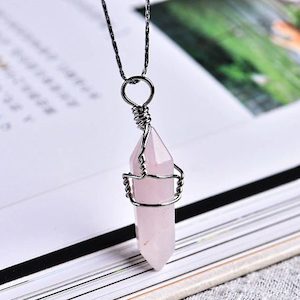 Pendant Gem Pencil – Rose Quartz