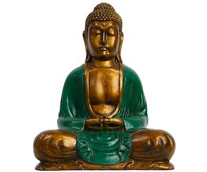 Buddha Lotus Pose 30cm Green