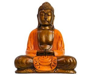 Buddha Lotus Pose 30cm Orange