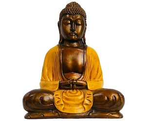 Buddha Lotus Pose 30cm Yellow