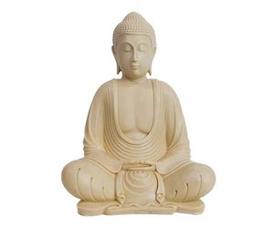 Buddha Meditation Pose 20cm White