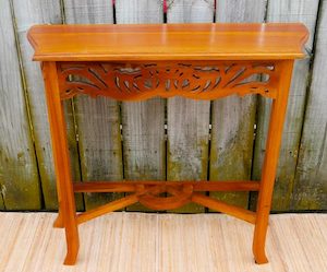 Furniture: Teak Console Table Small