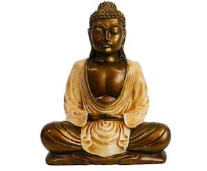 Buddha Meditation Pose 30cm Cream