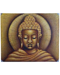 Interiors: Buddha Head Gold