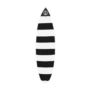 Board Bag: Captain Fin Boardsock - Shortboard - Blk/Wht