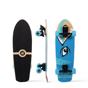 Smoothstar Barracuda 28" Thruster-D Skateboard - Blue