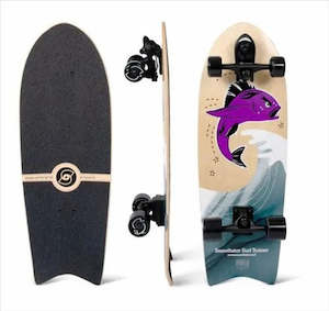 Smoothstar Flying Fish 30" Thruster-D Skateboard - Purple