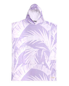 O&E Ladies Bliss Hooded Poncho - Pale Violet