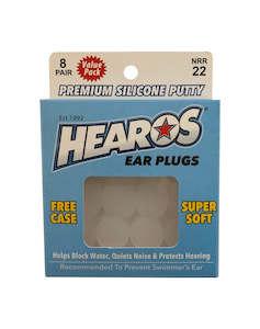 Hearos Multi-use Silicone Ear Plugs - 8 Pairs