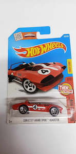 2016 Hot Wheels -Corvette Grand Sport Roadster #102 red- Then and Now-2/10   (DHX31)